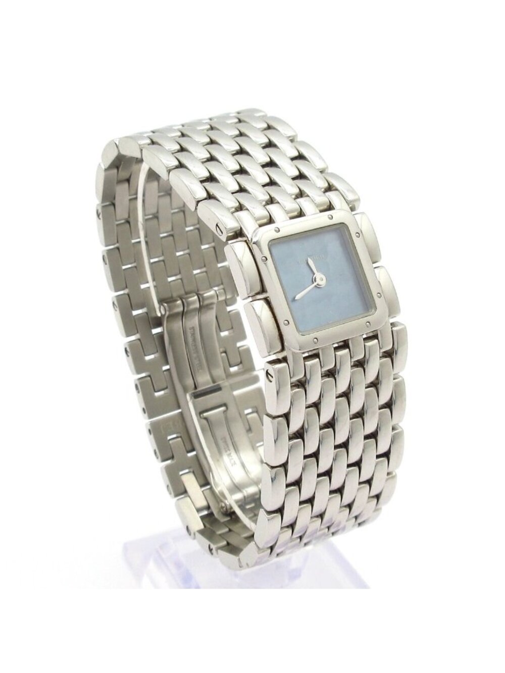 Cartier Watch Panthere Ribbon Shell Dial SS Blue - Picture 3 of 9